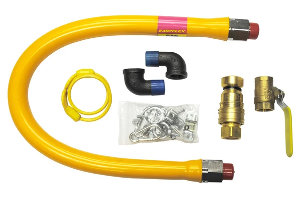 Serv-Ware SWGHK-48 Gas Hose Kit – 48" Commercial Gas Connector with Quick Disconnect 3
