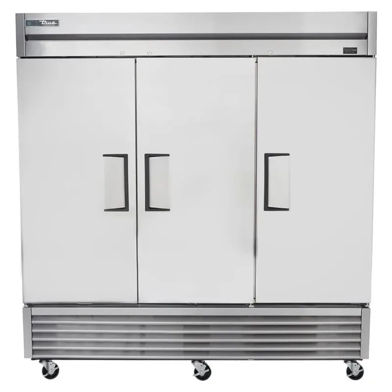 True 78 inch three-section reach-in refrigerator