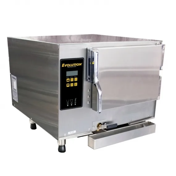 AccuTemp E32401D080 Electric Countertop Convection Steamer, Boilerless, 3 Pan