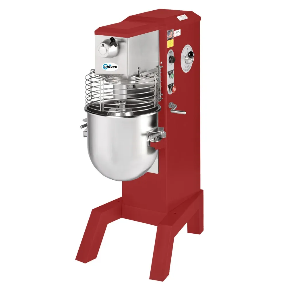Univex SRM40+-RED 40 qt Planetary Mixer – Floor Model, 1 HP, National Red, 115v