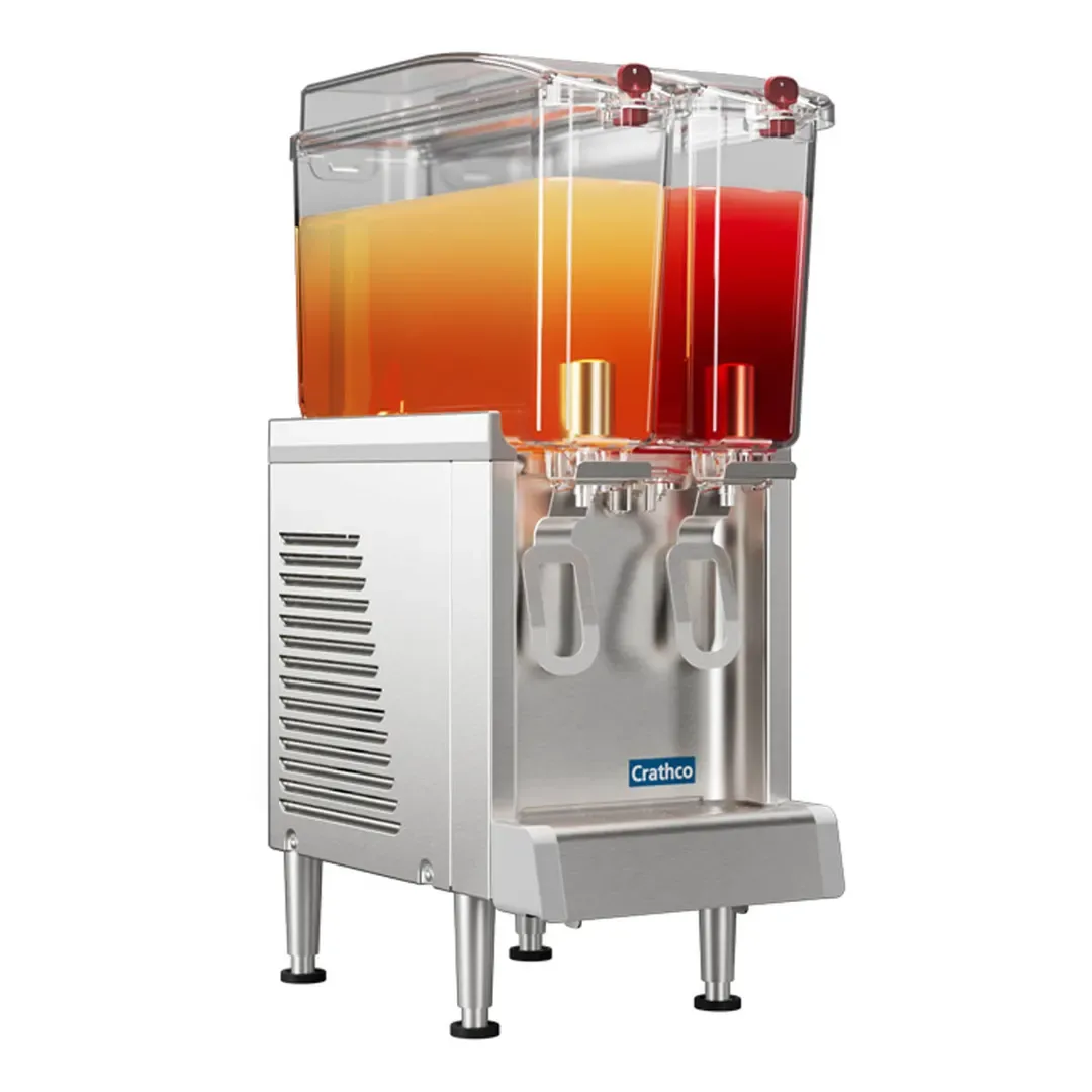 Crathco® CS-2E-16 Simplicity® Bubbler® Mini-Twin Pre-Mix Cold Beverage Dispenser, 2.4 Gal/each
