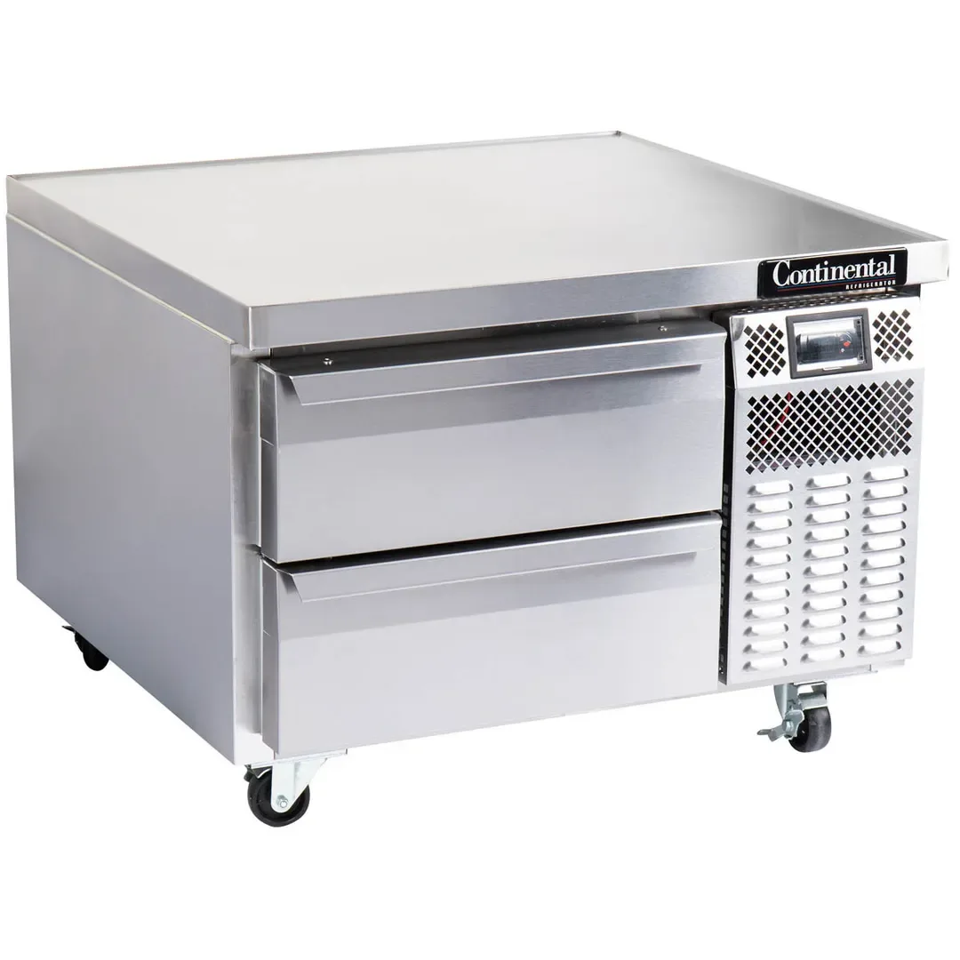 Continental Refrigerator D36GN 36″ 2 Drawers Refrigerated Chef Base w/ Marine Edge 2