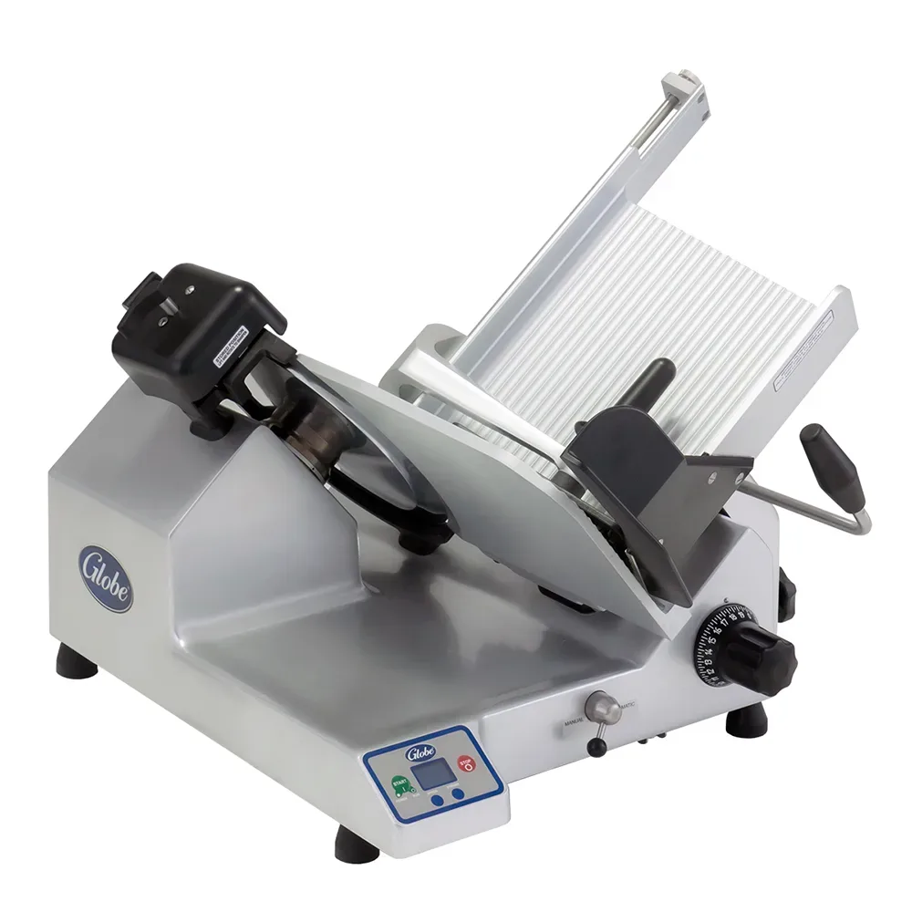 Globe SG13 Manual Meat & Cheese w/ 13″ Blade, Belt Driven, Aluminum, 1/2 hp