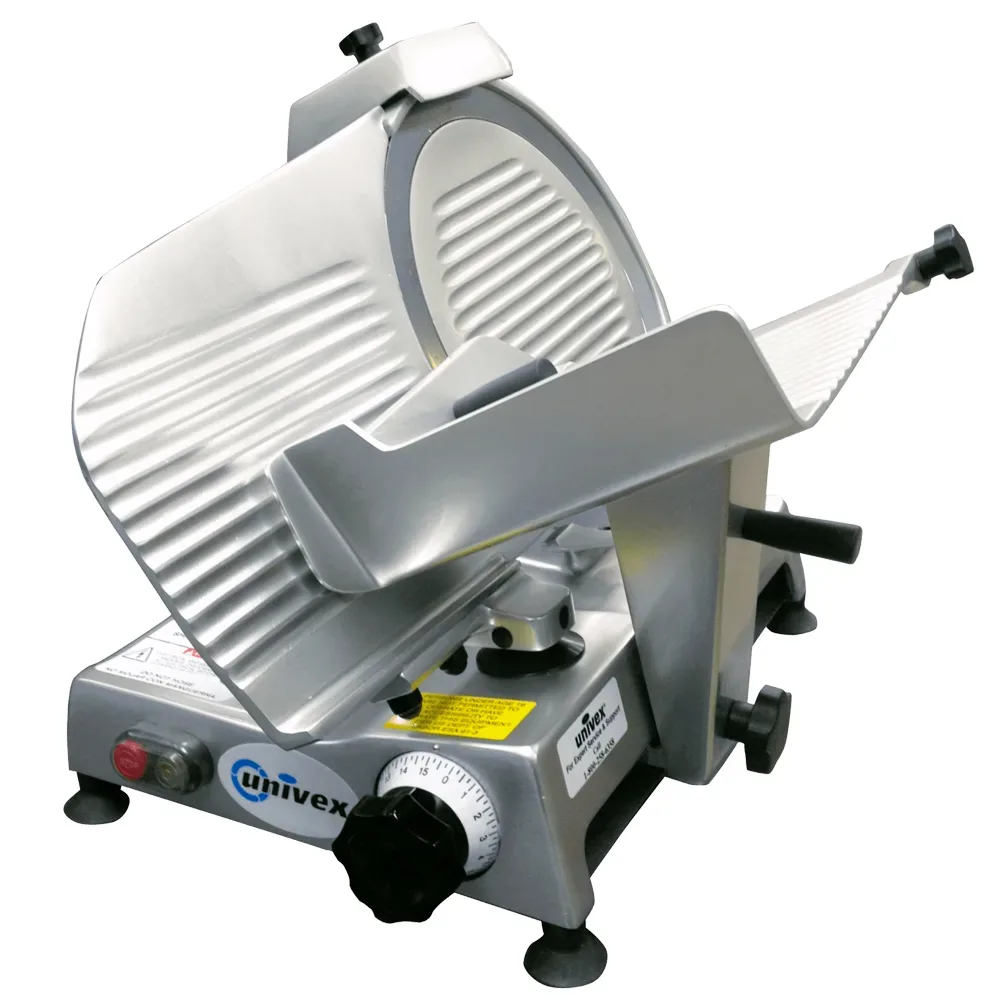 Univex 4612 Manual Meat & Cheese Slicer w/ 12″ Blade, Belt Driven, Aluminum, 1/4 hp
