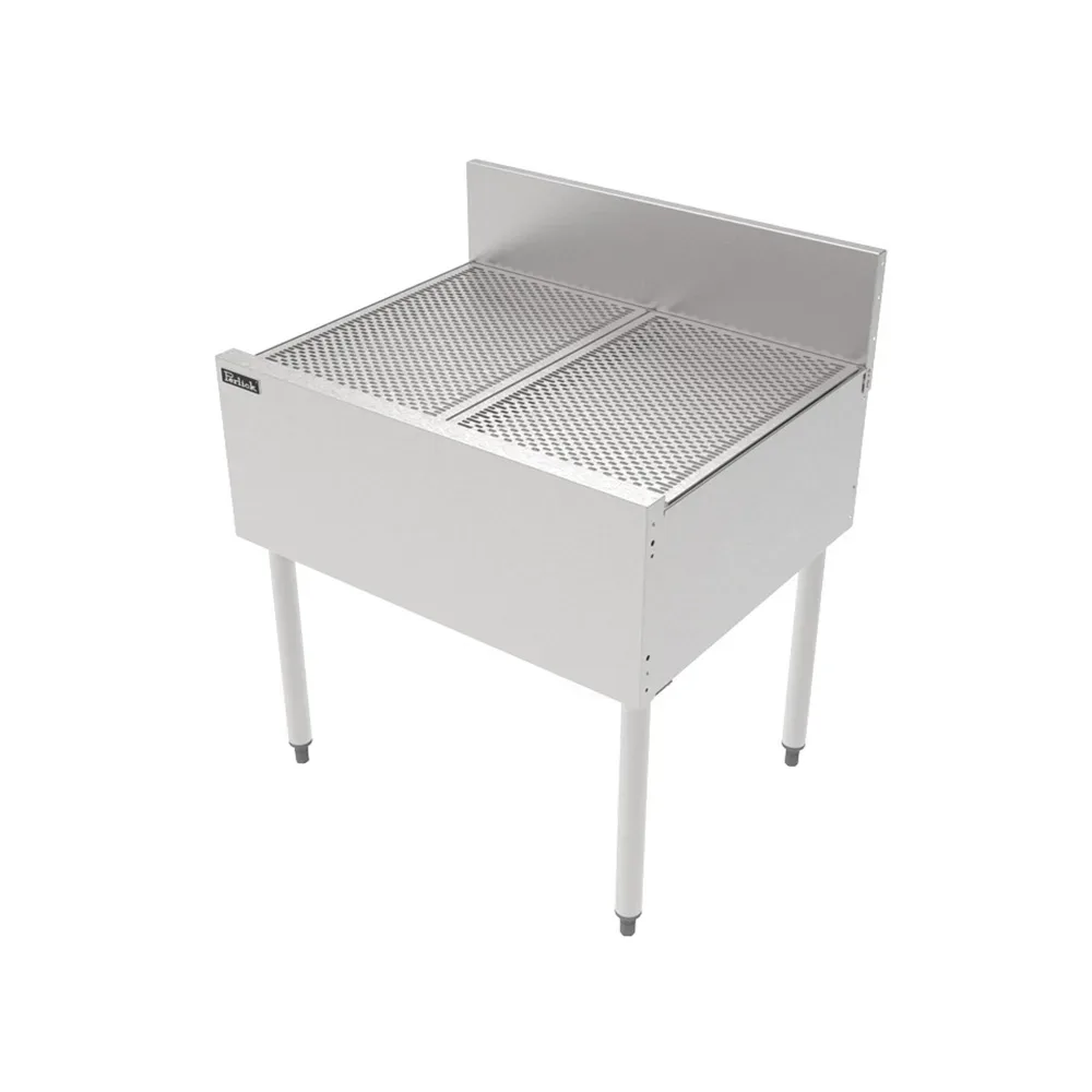 Perlick TSF30DB Underbar Freestanding Drainboard – 6″ Backsplash, 30″ x 24″