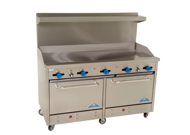 Comstock-Castle F3226-60 60″ Gas Restaurant Range w/ (1) 60″ Full Griddle, (2) Standard Ovens, 180.000 BTU