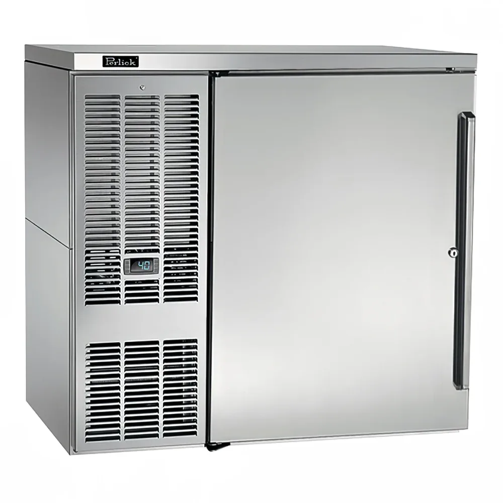 Perlick BBS36-SS-L-STK 36″ Bar Refrigerator – 1 Swinging Solid Door, Stainless, 120v
