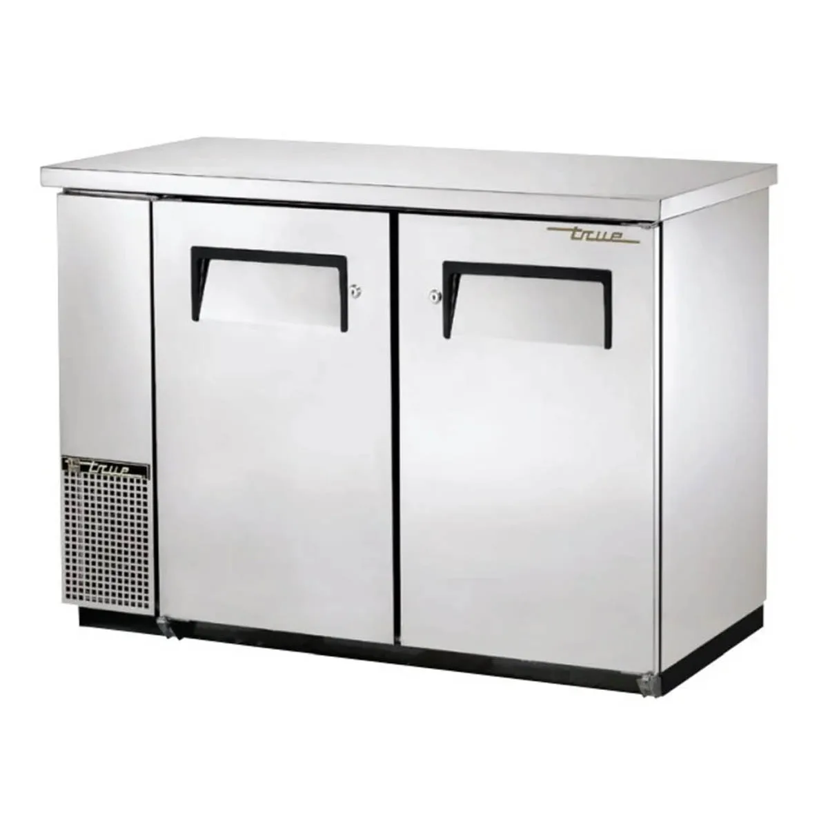 True TBB-24-48-S-HC 49″ Two Solid Swing Door Stainless Steel Back Bar Cooler