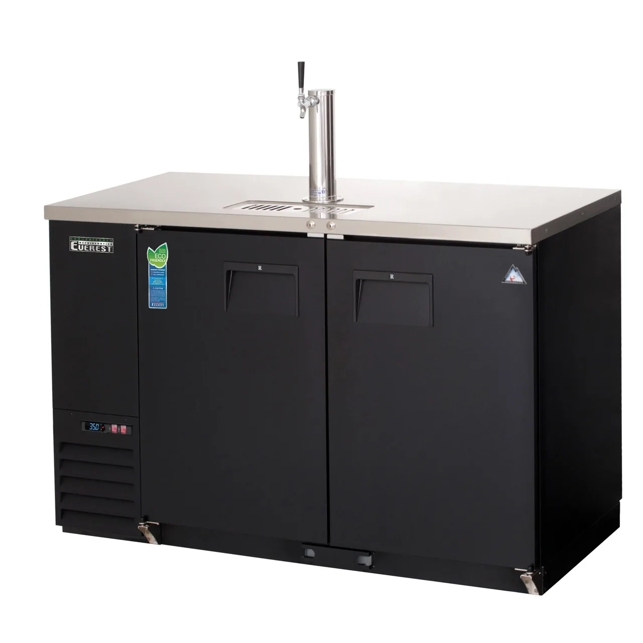 Everest EBD2-BB 57″ Back Bar & Direct Draw Keg Refrigerator Combo, 1 Keg
