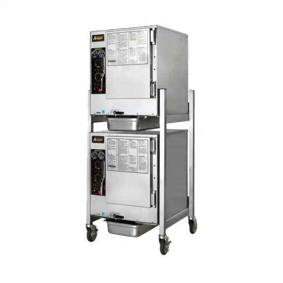 AccuTemp E62083D100 DBL Electric Boilerless Convection Steamer w/ 2 Compartments, 6 Pans, 10kW, 208v/3ph