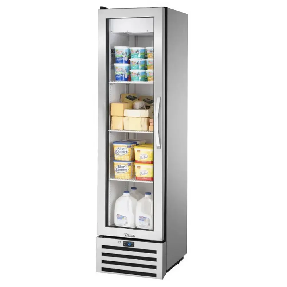 True T-11G-HC~FGD01 19 1/4″ One Section Reach In Refrigerator, (1) Left Hinge Glass Door, 115v
