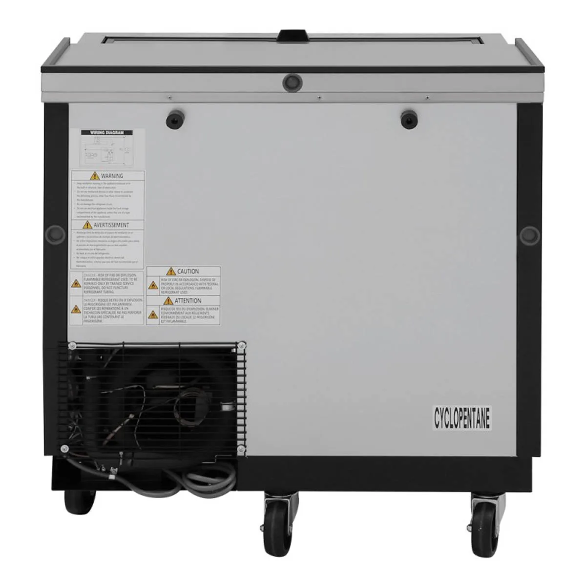 Turbo Air TBC-36SB-GF-N 37″ Black Glass Froster, 93 Mugs Capacity 3