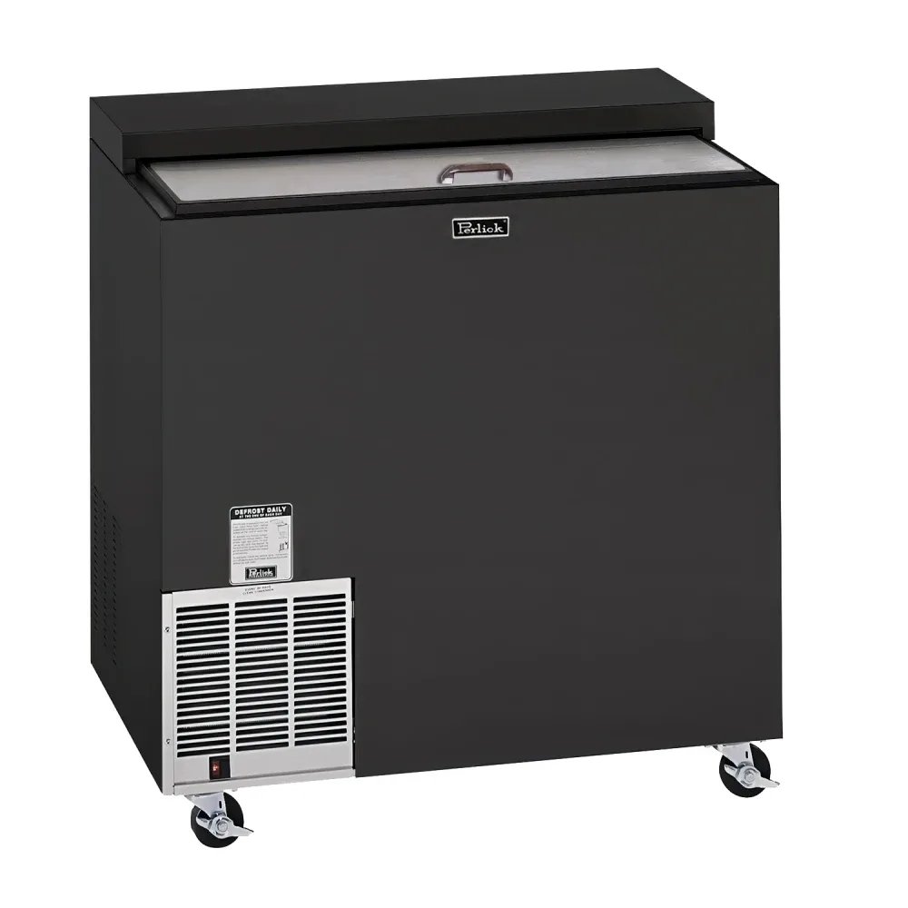 Perlick FR36RT-BS-STK 2 Section Glass Chiller w/ 142 Mug Capacity, Black, 120v