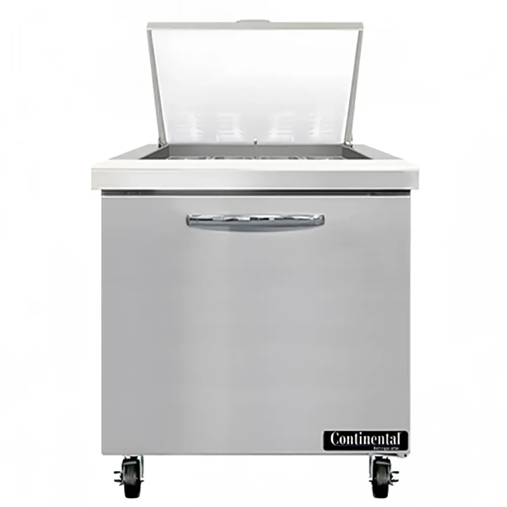 Continental SW32N12M 32″ Sandwich/Salad Prep Table w/ Refrigerated Base, 115v