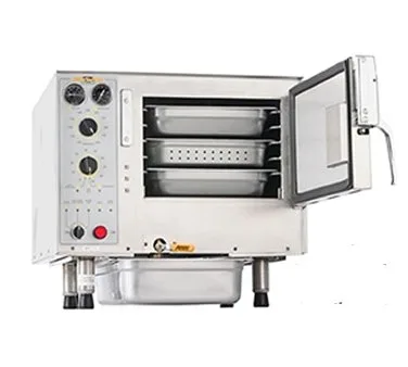 AccuTemp S34803D110 Countertop Electric Convection Steamer, Boilerless, 3 Pans