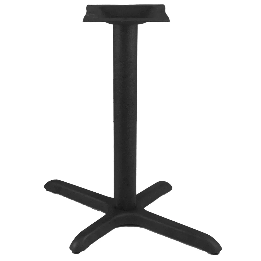 American Tables & Seating 2 Piece Dining Height Table Base Kit – 3″ Column, 22″ x 30″ Base Spread, Black (T2230M)