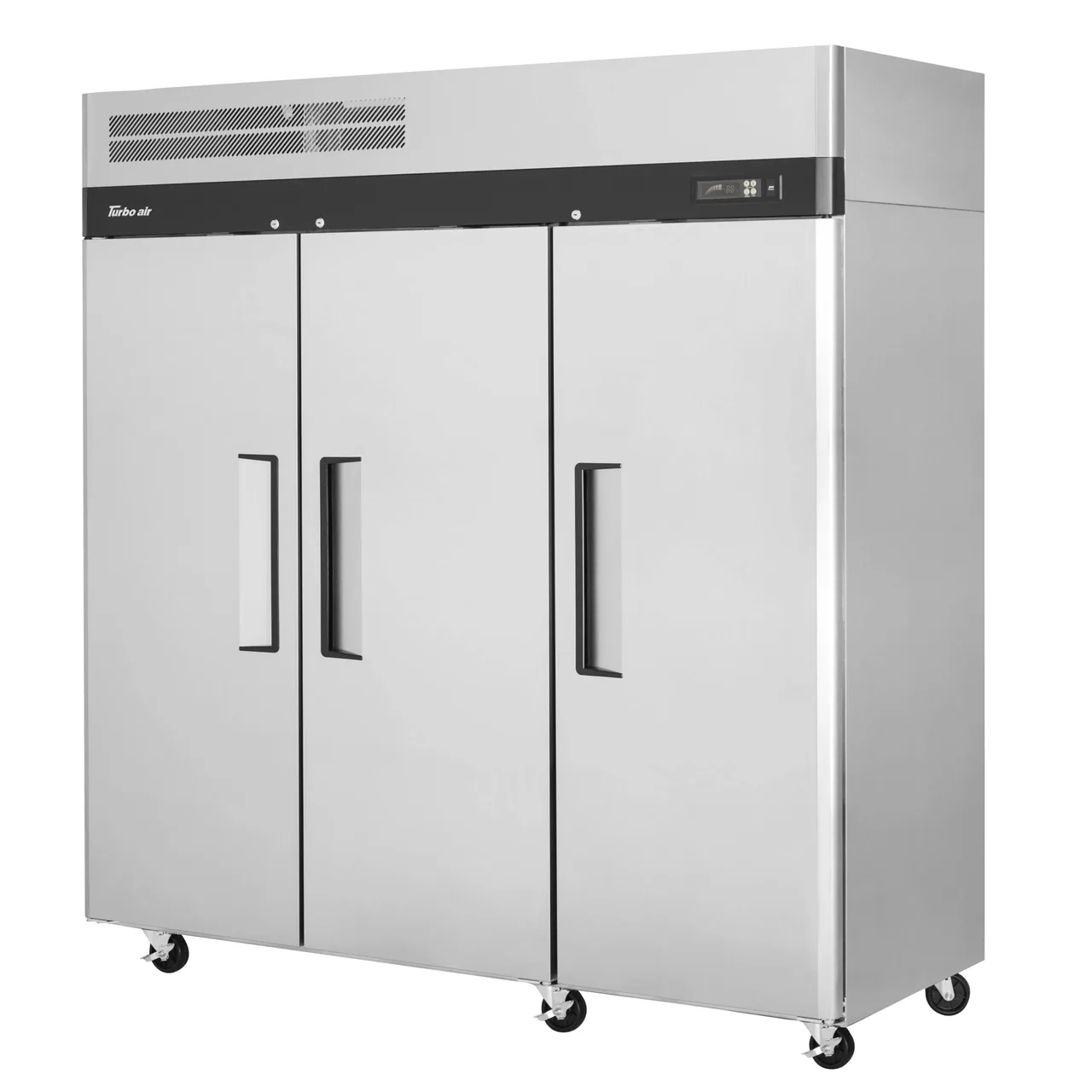 Turbo Air M3F72-3-N 77″ Three Section Reach-In Freezer w/ 3 Solid Doors, Top Mounted, 66 cu. ft.
