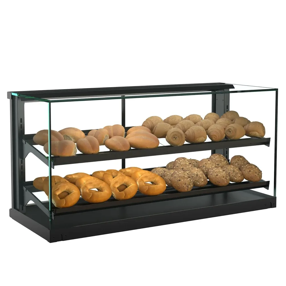 Structural Concepts CGSV4522 45″ Self Service Ambient Bakery Case w/ Straight Glass – (3) Levels, 110-120v 5