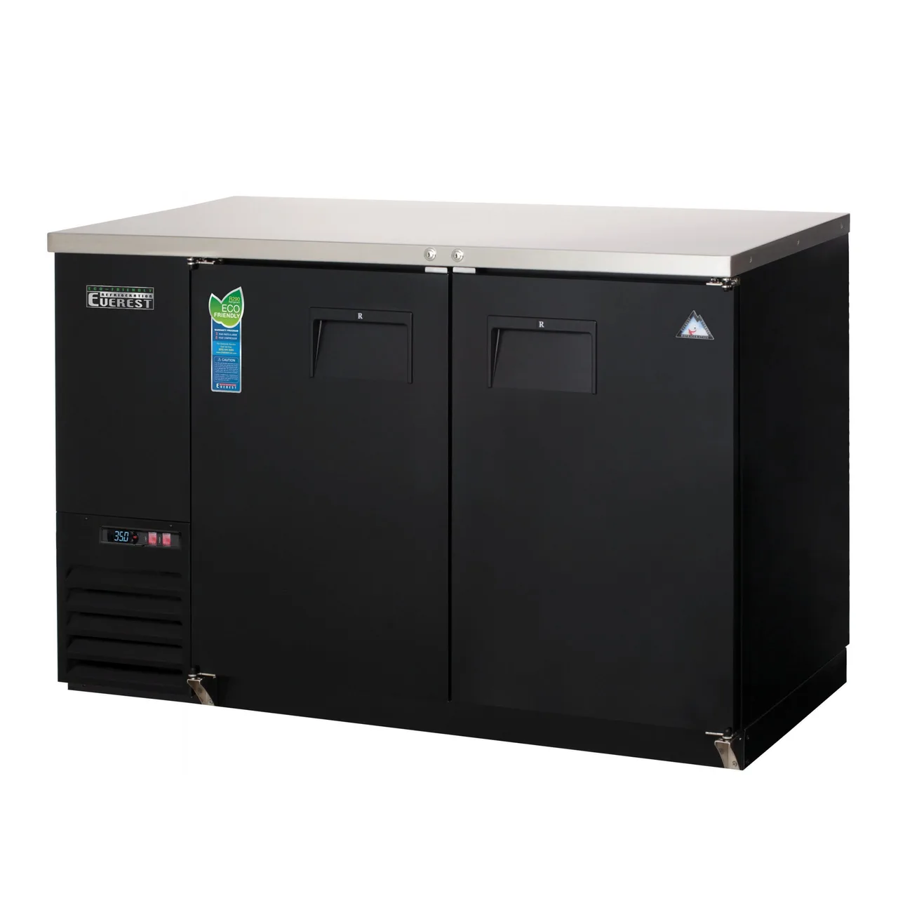 Everest EBB48-24 49″ Two Section Back Bar Cooler with Solid Door, 13.0 cu. ft.
