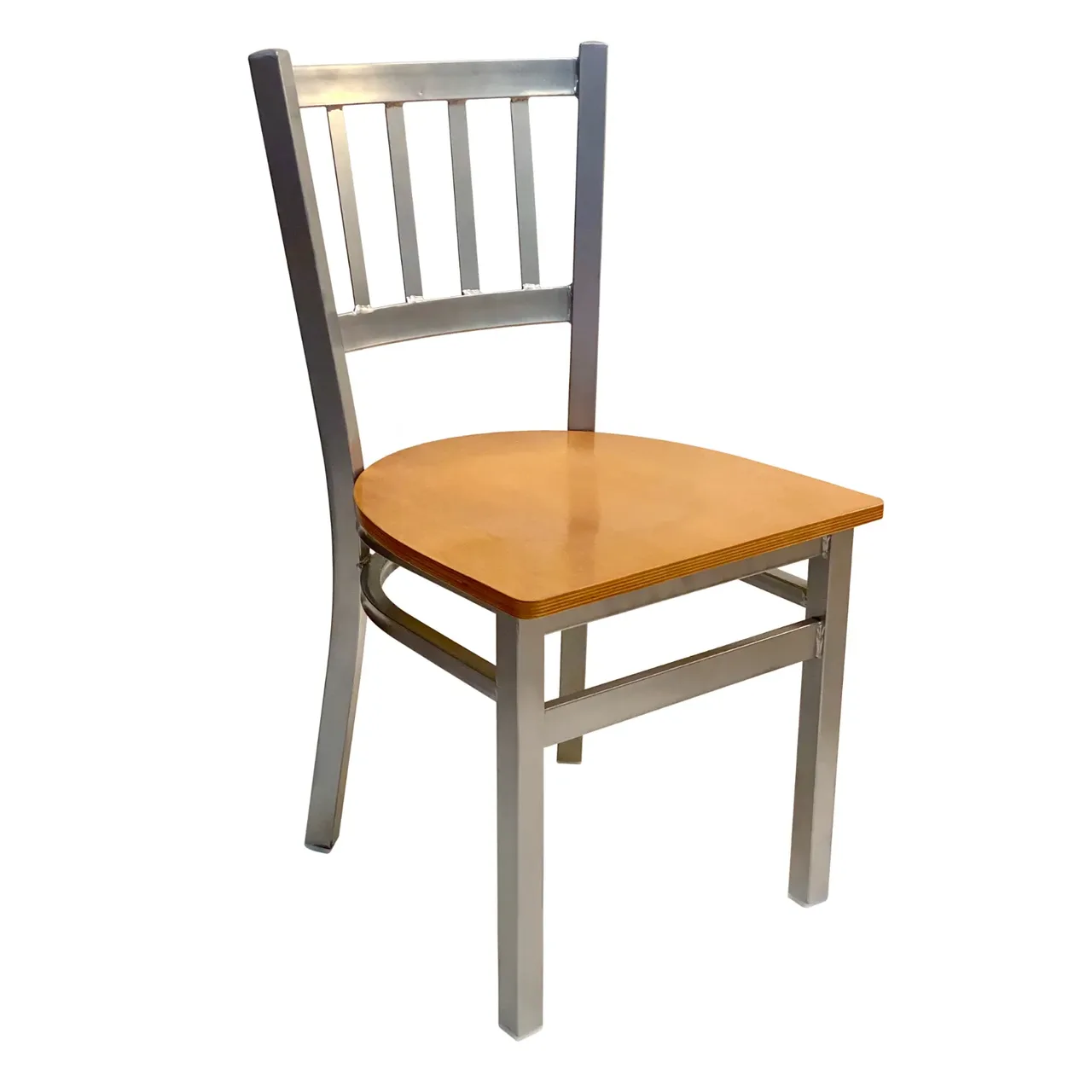 AAA Furniture Wholesale 309 WS-SLV Indoor Side Chair with Slat Back