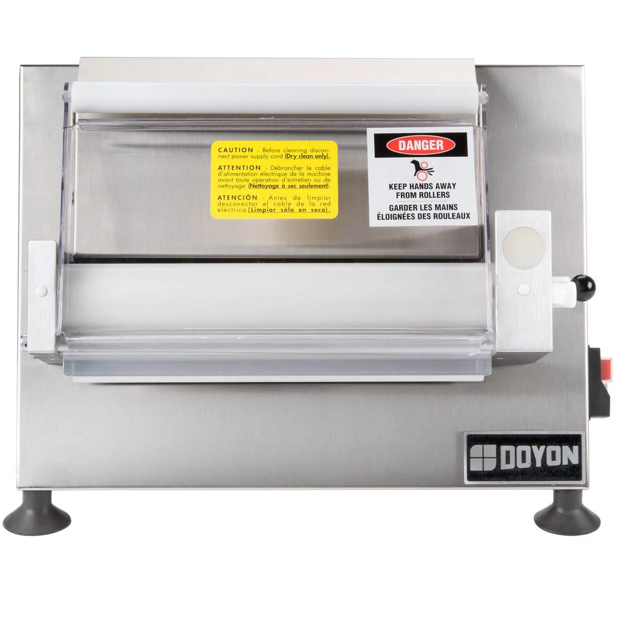 Doyon DL12SP Countertop Single Pass Dough Sheeter, 12″ Horizontal Roller, 1/2 Hp 8