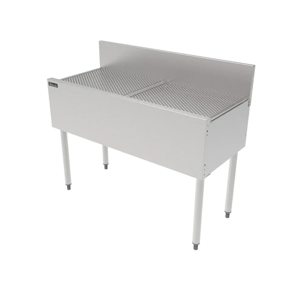 Perlick TS42DB Underbar Freestanding Drainboard – 6″ Backsplash, 42″ x 18 9/16″