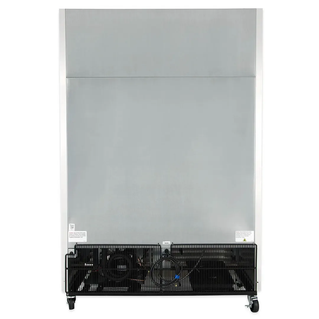 True T-49-HC 54″ Two Section Reach-In Refrigerator w/ 2 Solid Doors, Bottom Mount, Stainless Steel Front-Aluminum Sides 6