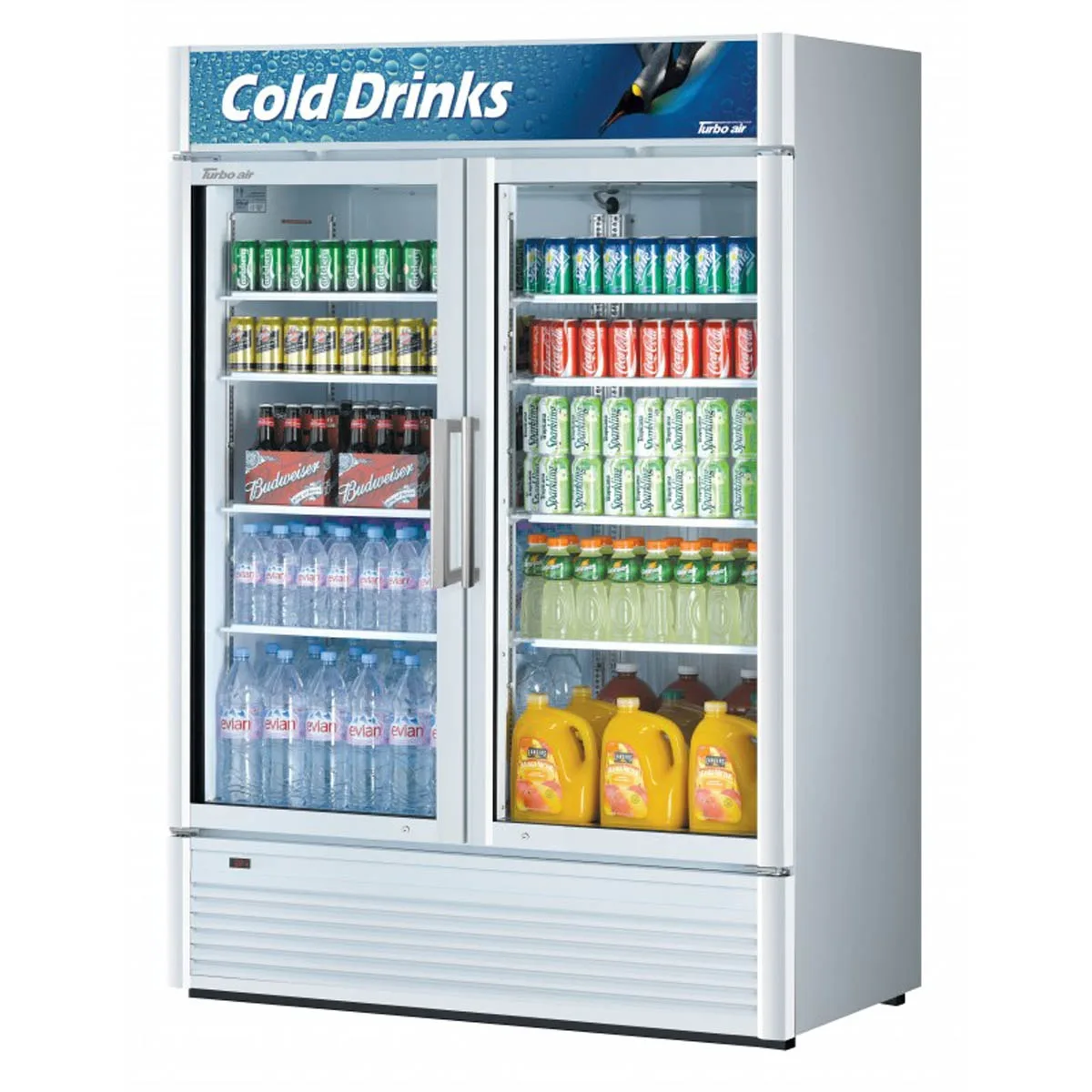 Turbo Air TGM-47SD-N 51″ 2-Section Merchandiser Refrigerator w/ Glass Door, 41.71 cu. ft.