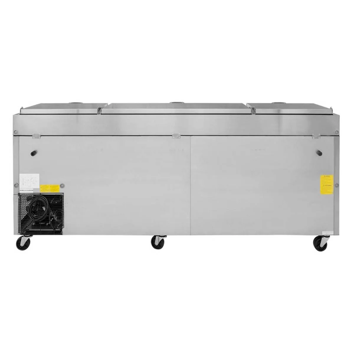 Turbo Air TPR-93SD-D4-N 93″ Refrigerated Pizza Prep Table w/ 1 Door & 4 Drawers, 12 Pans 7