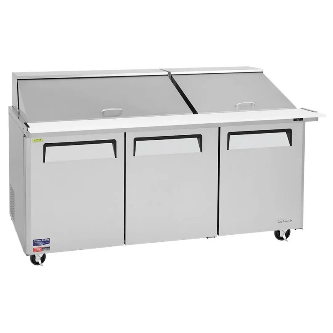 Turbo Air MST-72-30-N 72″ Mega Top Sandwich/Salad Prep Table w/ 3 Doors, 30 Pans 6