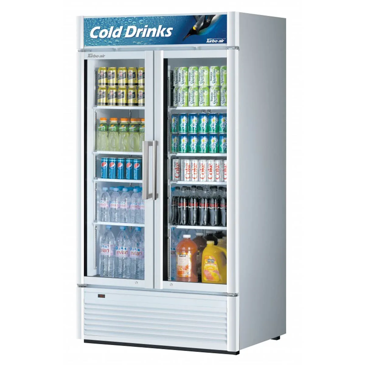 Turbo Air TGM-35SD-N 39″ 2-Section Merchandiser Refrigerator w/ Glass Door, 29.06 cu. ft.