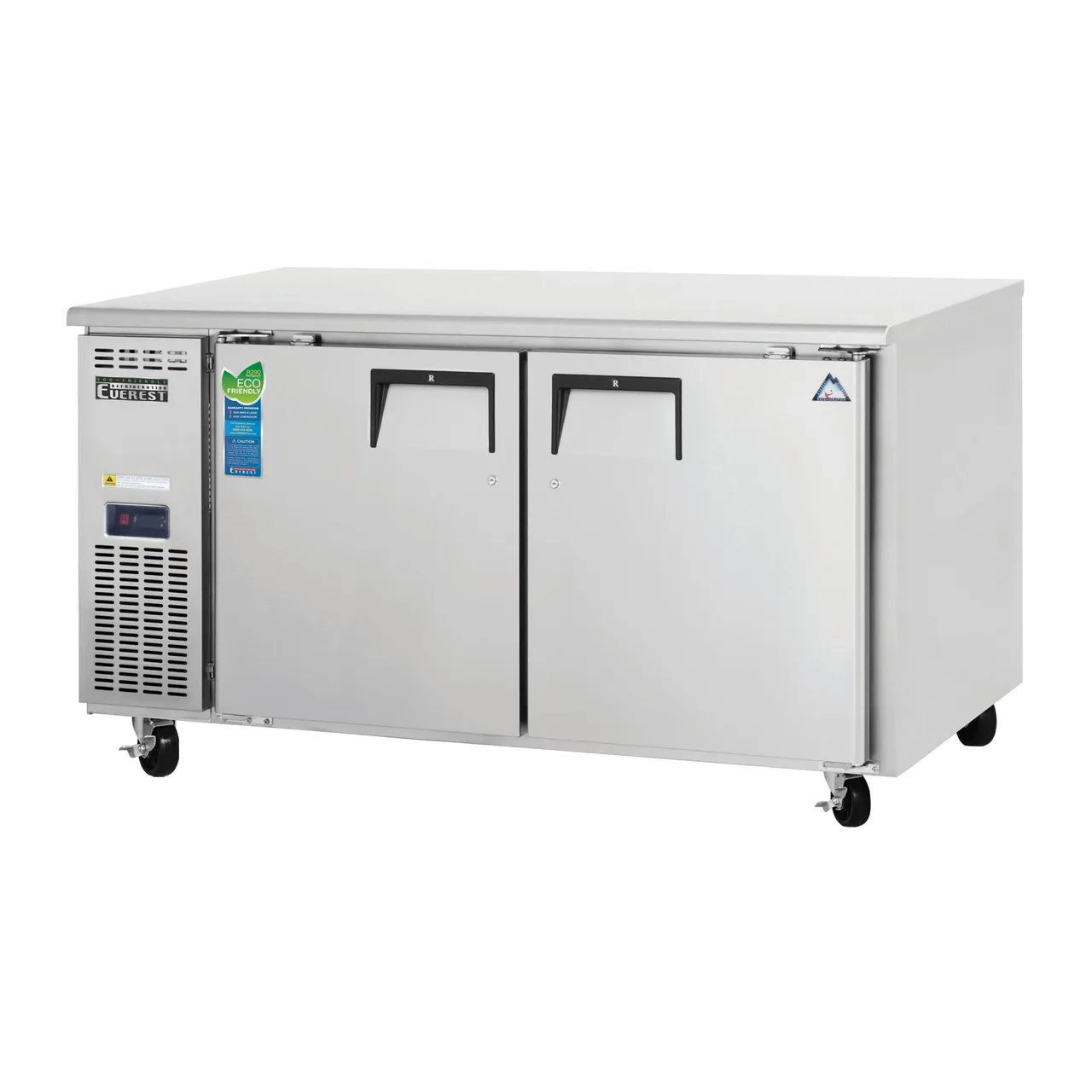 Everest ETWR2 59″ Two Section Undercounter Refrigerator w/ 2 Doors, 18 cu. ft.