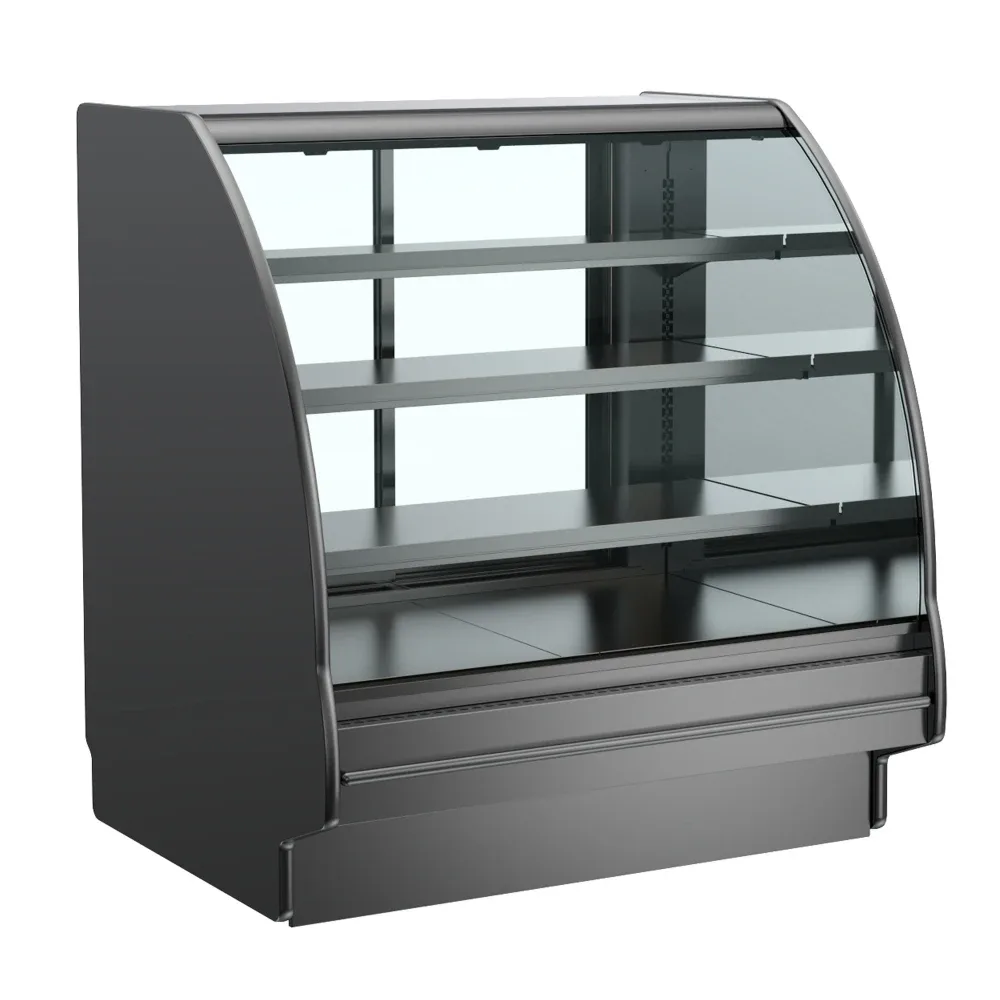 Structural Concepts GHS456RLB (CURVED) 51″ Fusion® Full Service Bakery Case w/ Curved Glass, 110-120v