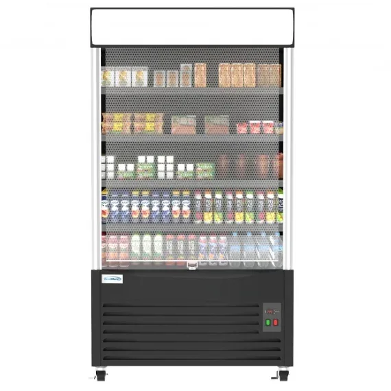 Koolmore CDA-25C-BK Open Refrigerated Display Merchandiser