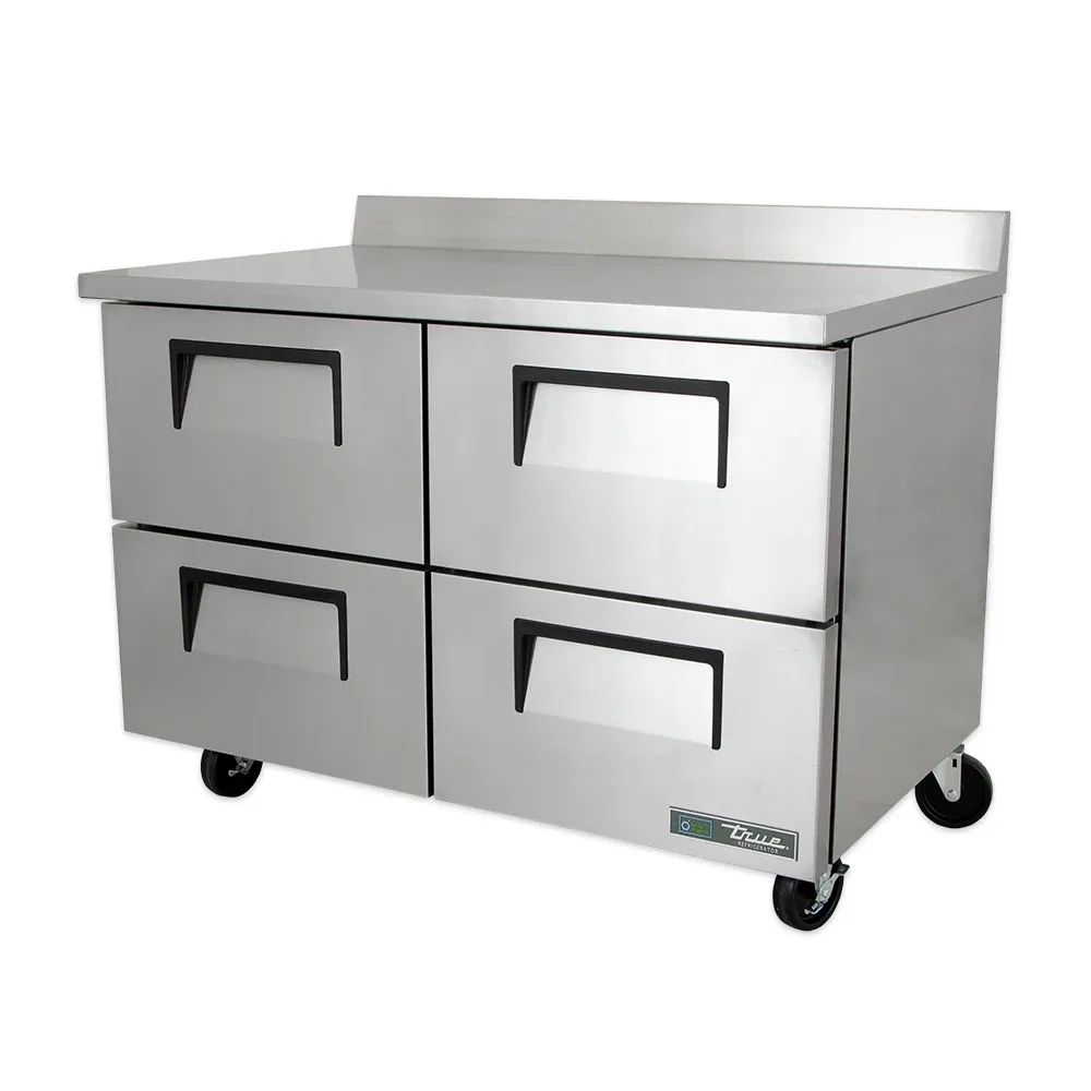 True TWT-48D-4-HC 48″ Worktop Refrigerator w/ (2) Sections & (4) Drawers, 115v