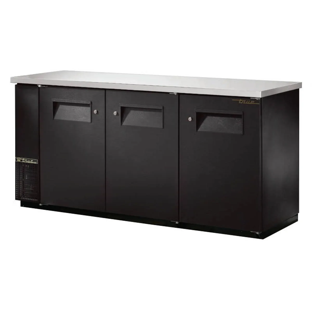 True TBB-24-72-HC 73″ 3 Solid Swing Door 24″ Back Bar Cooler with Hydrocarbon Refrigerant