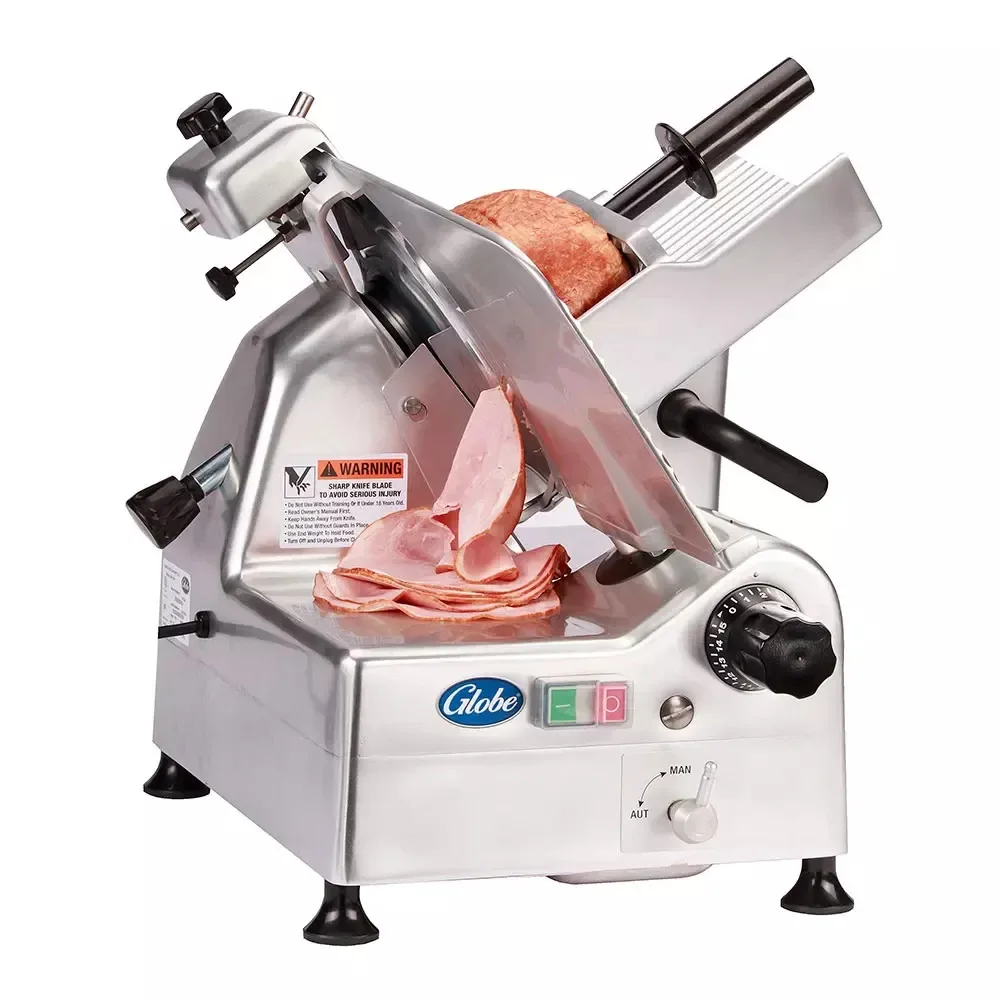 Globe G12A Automatic Meat & Cheese w/ 12″ Blade, Belt Driven, Aluminum, 1/2 hp 5