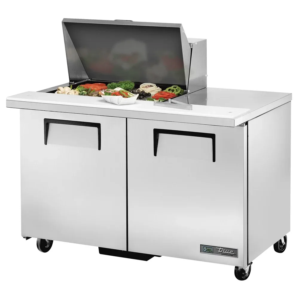 True TSSU-48-12M-B-HC 48″ TSSU Series Mega Top Sandwich/Salad Prep Table w/ Refrigerated Base, 115v
