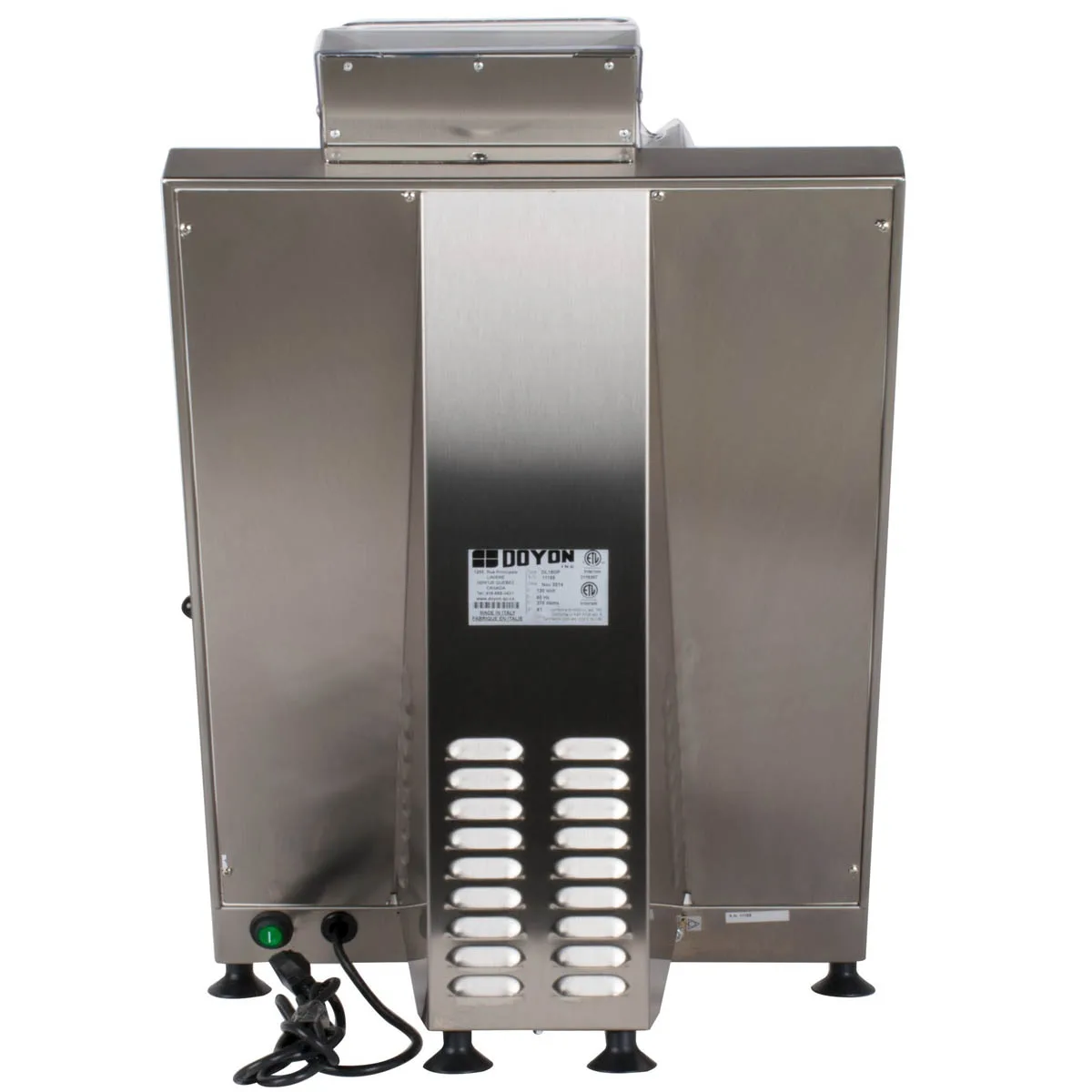 Doyon DL18DP Countertop Double Pass Dough Sheeter, 18″ Diagonal Two Rollers, 1/2 Hp 5