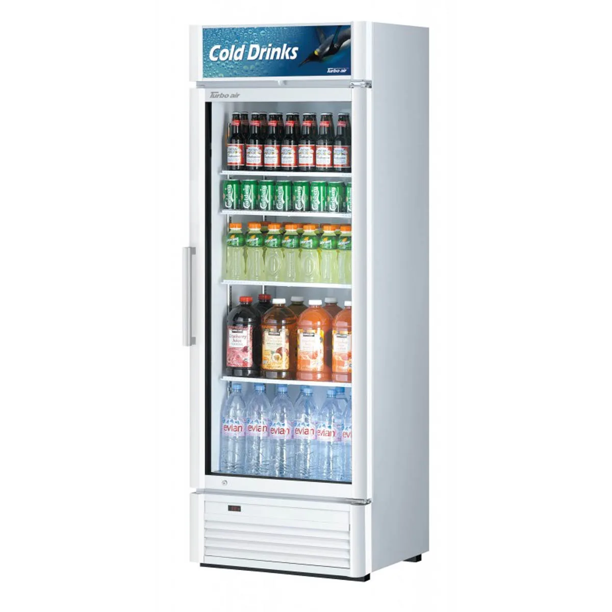Turbo Air TGM-15SD-N6 26″ 1-Section Merchandiser Refrigerator w/ Glass Door, 14.43 cu. ft.
