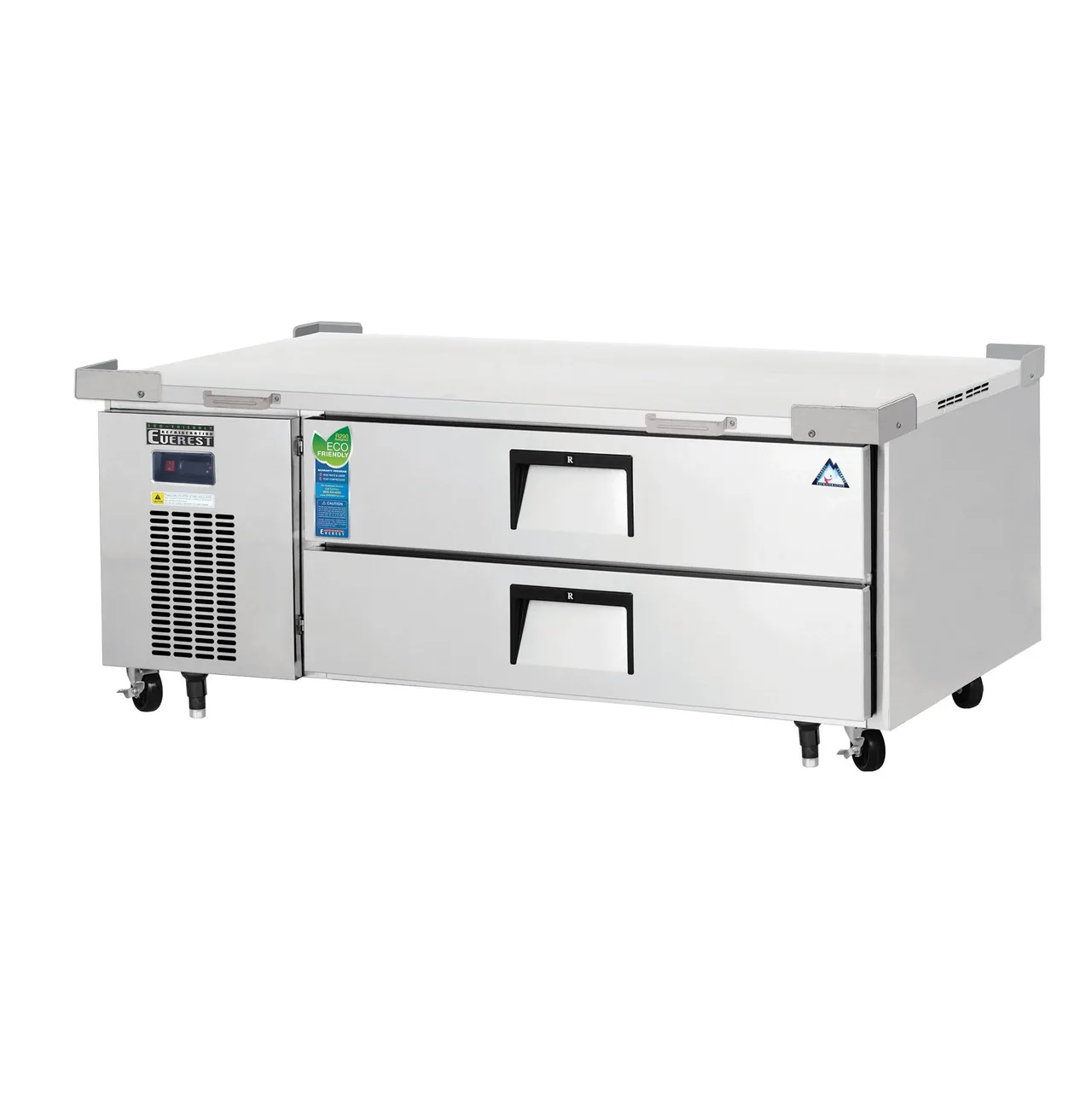 Everest ECB52D2 51″ 1- Section Refrigerated Chef Base w/ Heavy Duty 2 Drawers