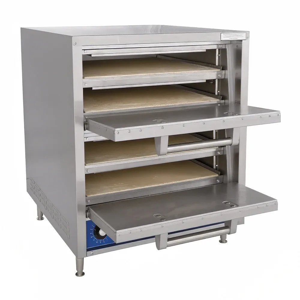 Bakers Pride P44S Countertop Pizza/Pretzel Oven – Double Deck, 240v/1ph