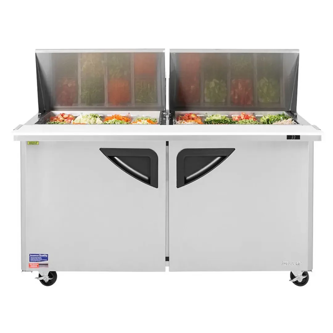Turbo Air TST-60SD-24-N 60″ Mega Top Sandwich/Salad Prep Table w/ 2 Doors, 24 Pans 2