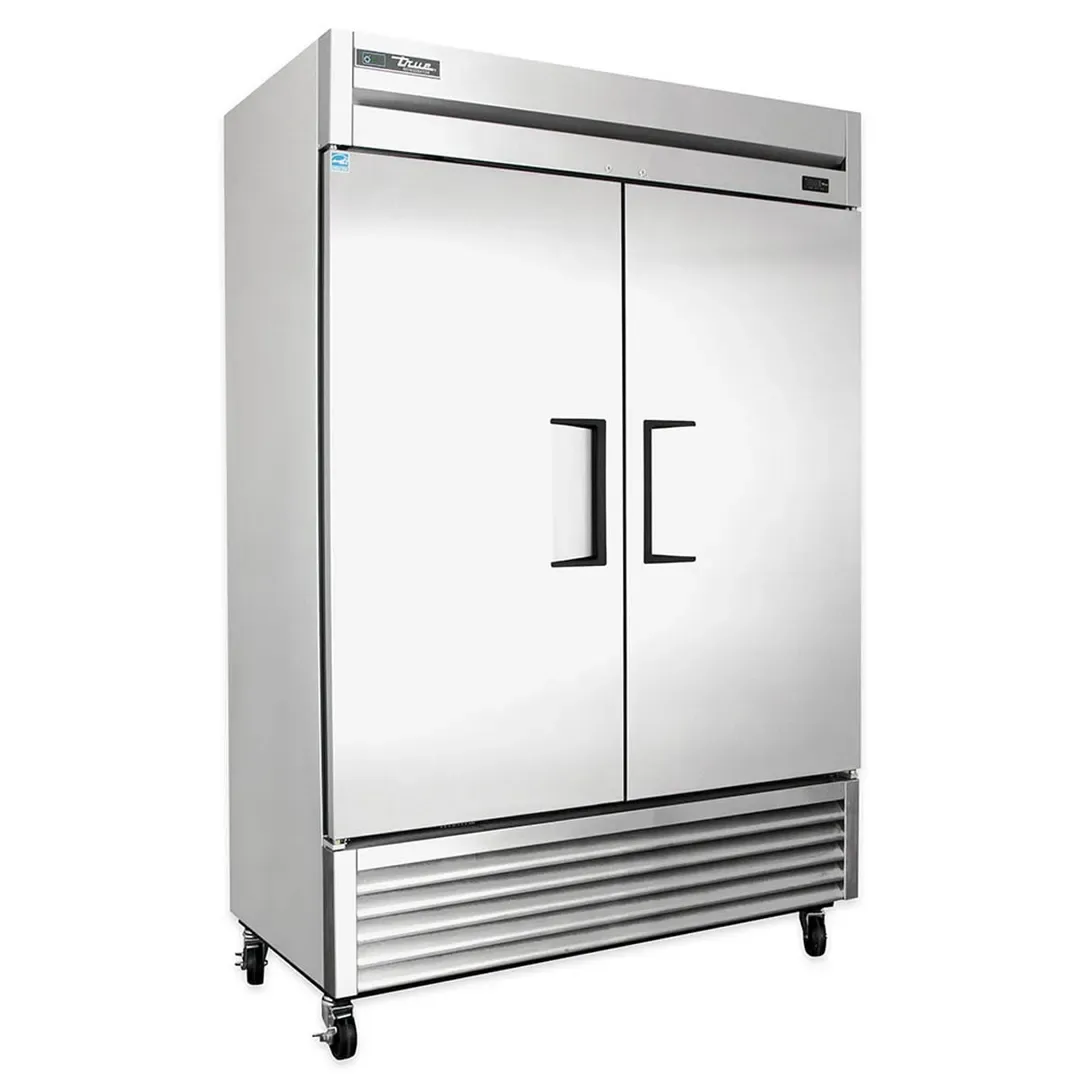 True T-49-HC 54″ Two Section Reach-In Refrigerator w/ 2 Solid Doors, Bottom Mount, Stainless Steel Front-Aluminum Sides 3