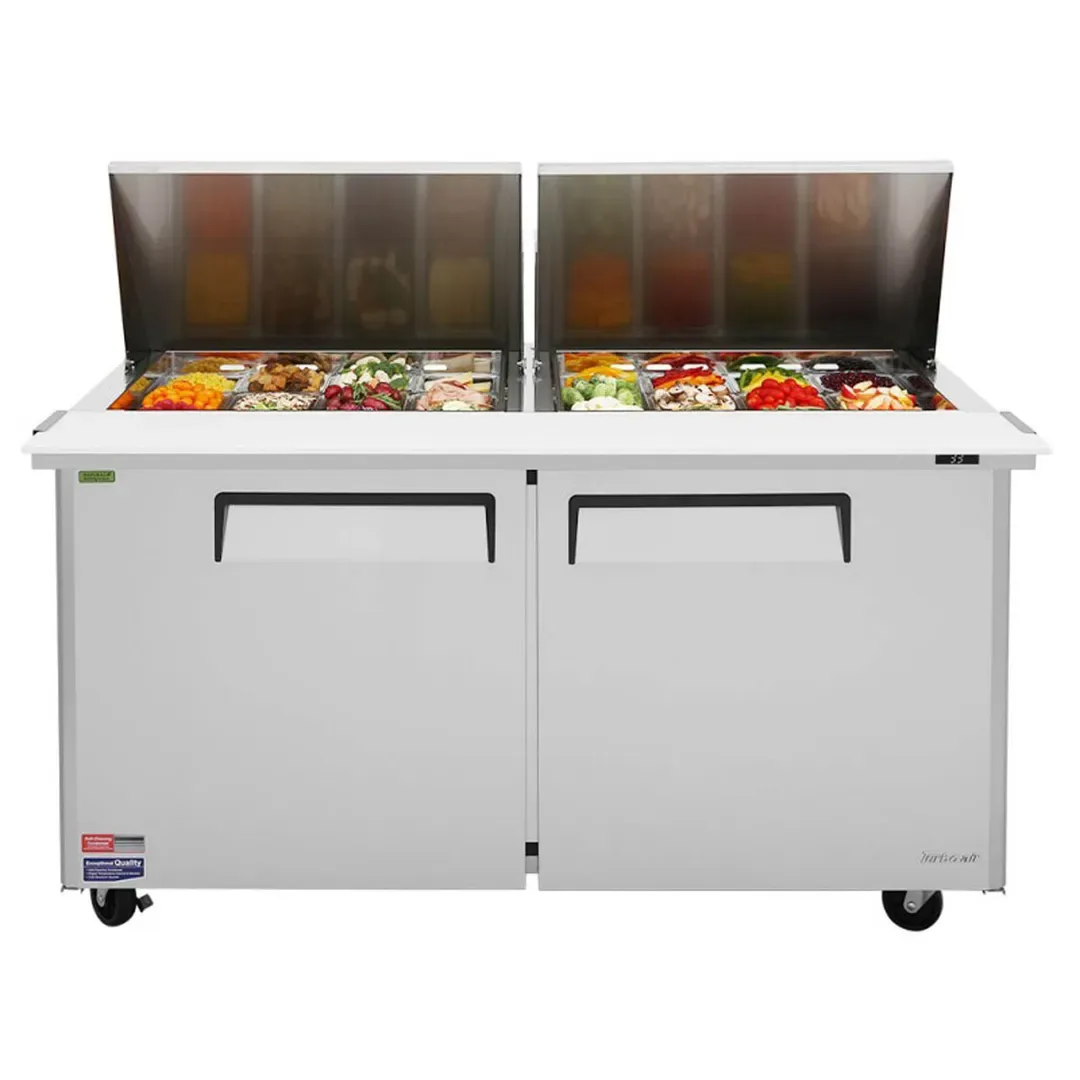 Turbo Air MST-60-24-N 60″ Mega Top Sandwich/Salad Prep Table w/ 2 Doors, 24 Pans 2