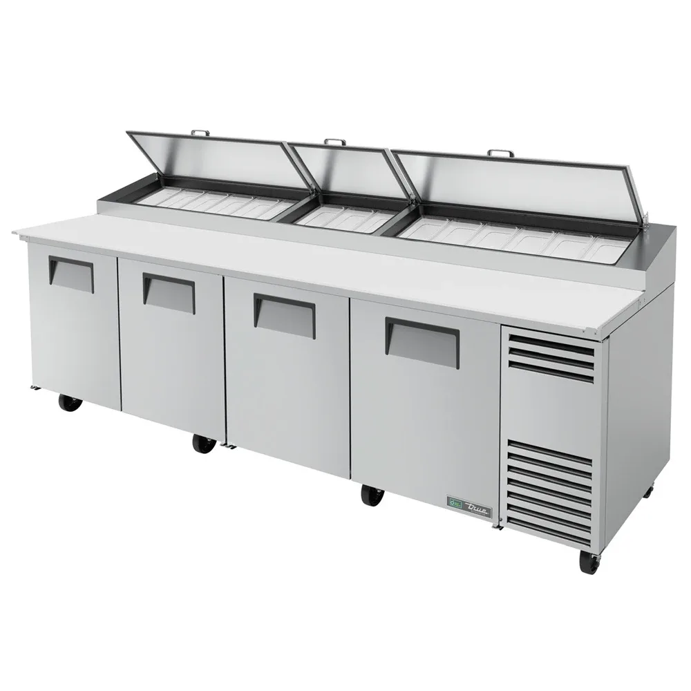 True TPP-AT-119-HC 119″ TPPAT Series Pizza Prep Table w/ Refrigerated Base, 115v