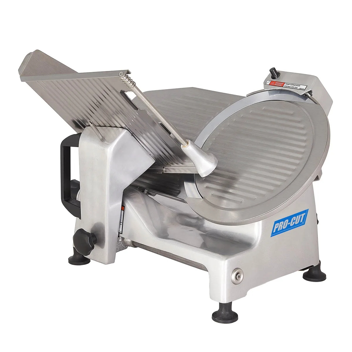 Pro-Cut KSDS-12 Manual Feed Meat Slicer with 12″ Blade, 7/16″ Slice, Belt-Driven