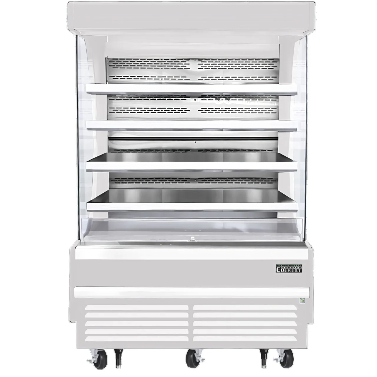 Everest EOMV-60-W-35-T 60″Vertical Open Air Merchandiser in White, High Profile, 4 Shelves, 30.2 cu. ft.