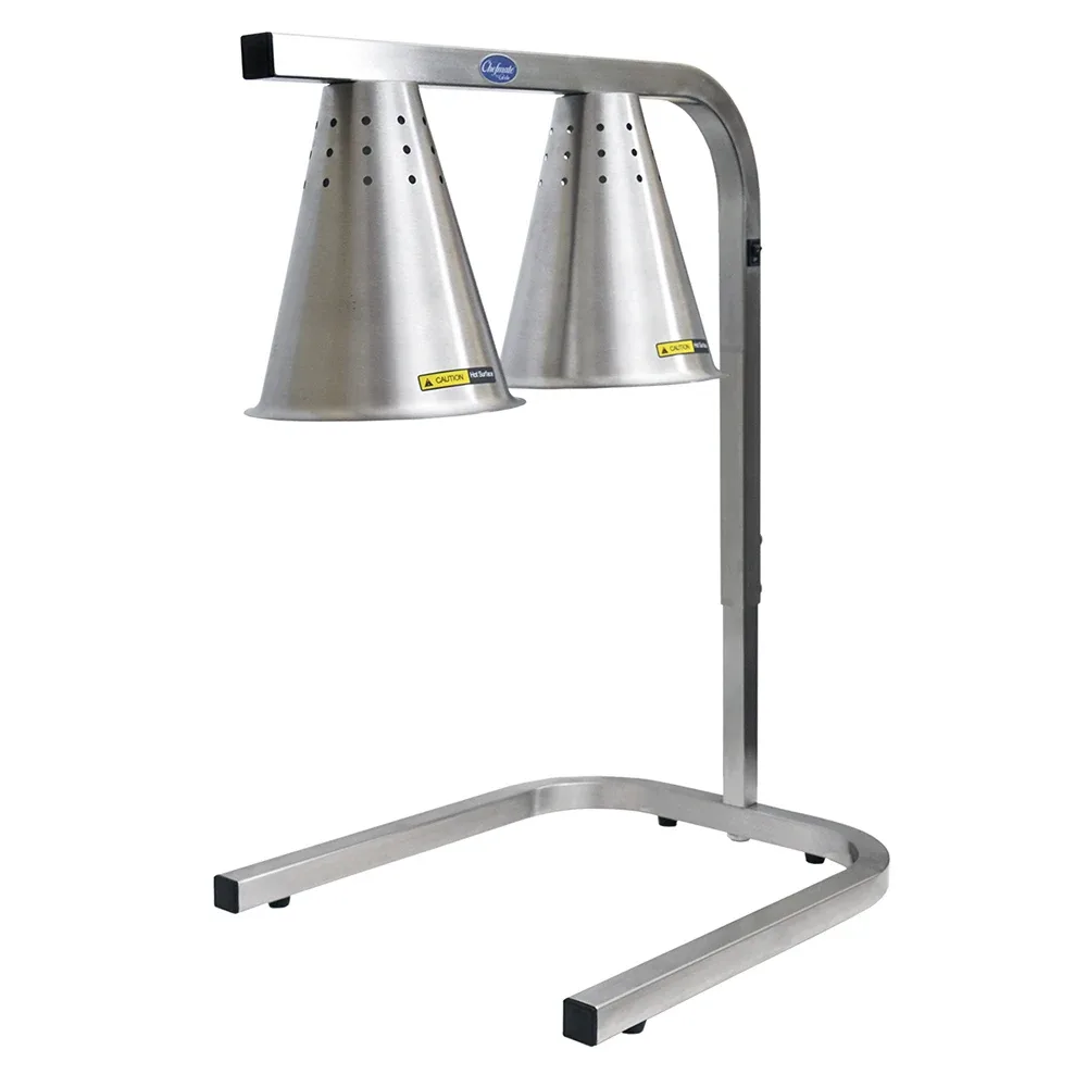 Globe WL2 14 3/8″ Countertop Heat Lamp w/ Adjustable Arm – 2 Bulb, Built In Toggle Switch, 120v