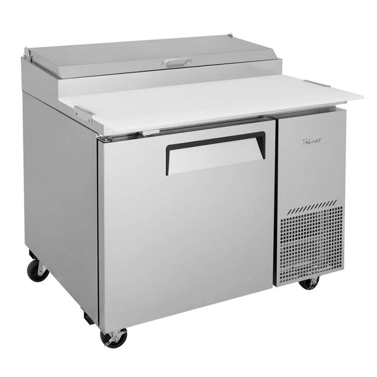 Turbo Air TPR-44SD-N 44″ 1 Door Refrigerated Pizza Prep Table, 6 Condiment Pan, 14 cu. ft. 5